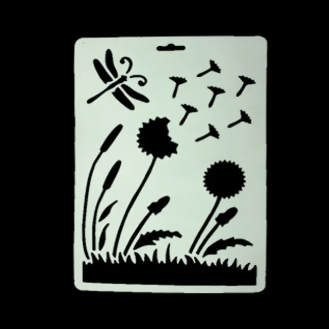 diy scrapbooking dragonfly dandelion template baking kitchen