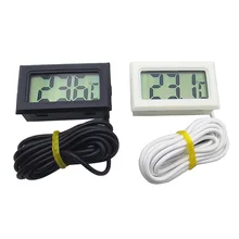 Urijk 1Pcs termómetro Digital LCD impermeable acuario termómetro 2 segundos Sensor digital estación meteorológica