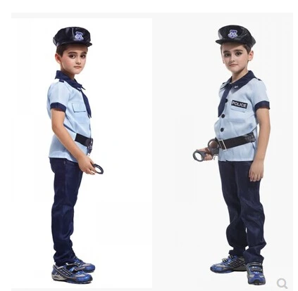 

Halloween Party New Arrival Super Police Cosplay Costume For Kids Cute Children Costumes Boy Fancy dress