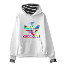 Kpop Dracarys Game Of Thrones Women Fake Two Piece Hoodie Hoody 2019 Winter Winter Sweatshirt Women's Harajuku Hooded Hoodies2XL