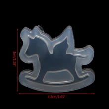 Resin Silicone Pendant Mold Cockhorse Ornaments Handmade Jewelry Making Tool