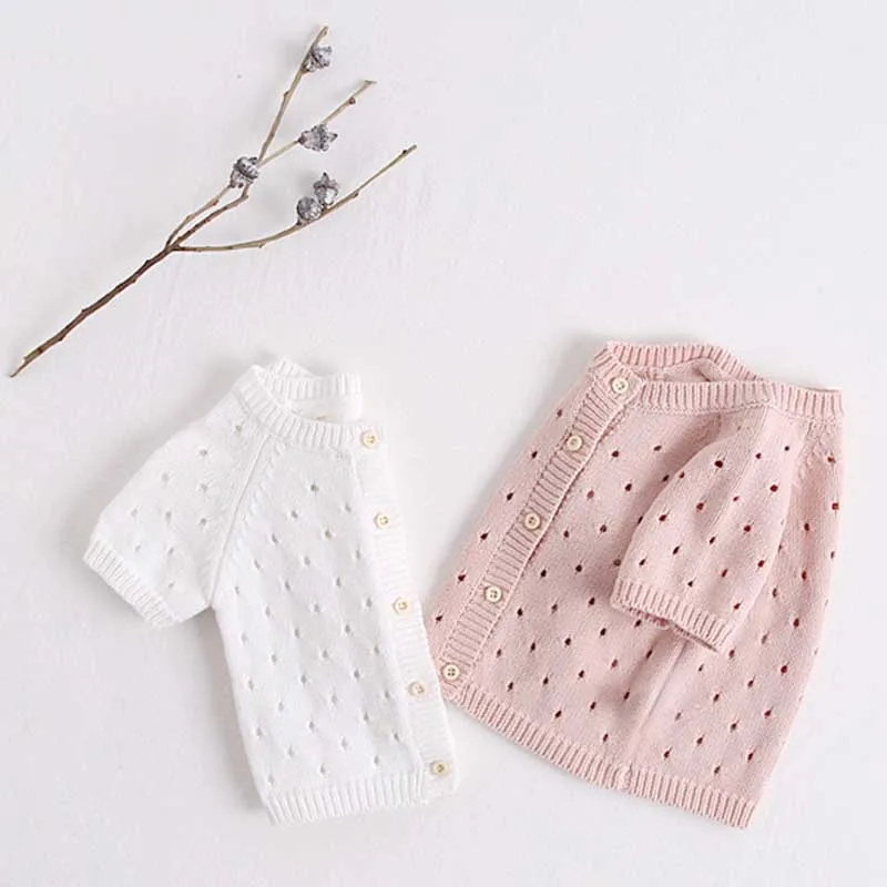 

Infant Coat New 2019 Summer Brand Baby Girls Cardigan Toddler Sweater Hollow Out Belt Fashion Cute Girls Knitted Cardigan Jacket
