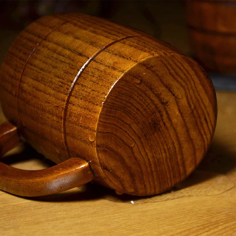 360 мл пивная кружка ручной работы деревянная кружка японский стиль пивная чашка чай кофейная кружка дорожная Питьевая чашка кружка для пивного сока
