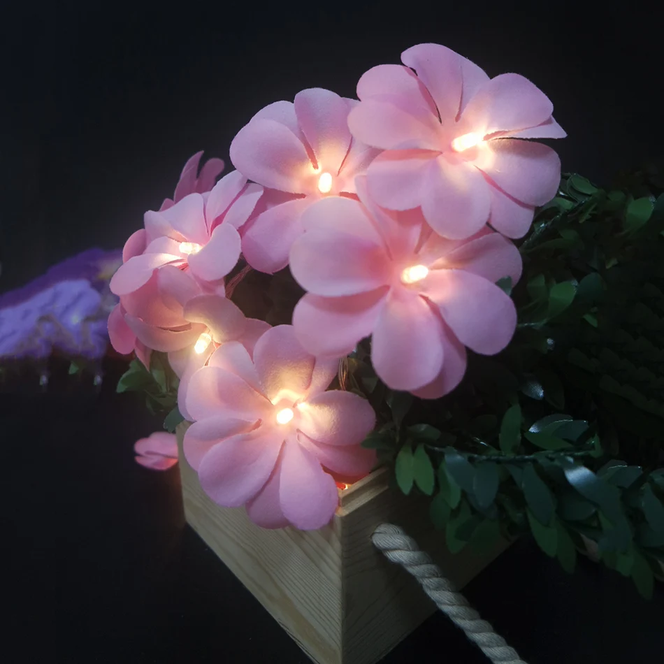 

Fashion Handmade Flower Garland Light String 1.5Meter 10leds,Wedding Flower Light decoration,Holiday Lighting,Party supplies