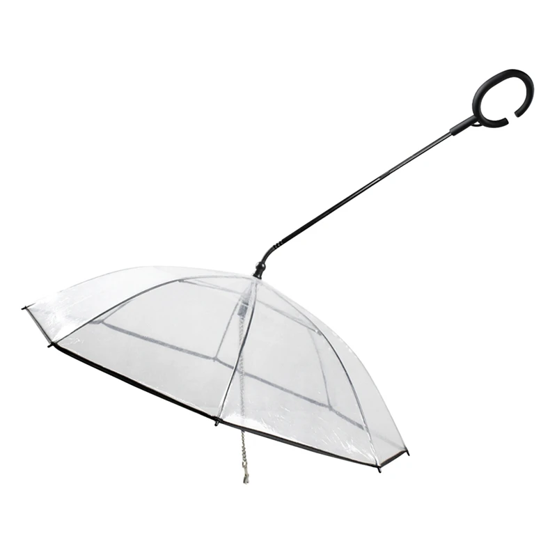 

Pet Umbrella Transparent Waterproof Pet Dog Umbrella Raincoat Puppy Dry Comfortable Raining Snowing Use