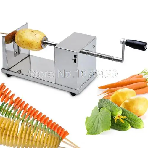 

Stainless Steel Spiral Potato Slicer Potato Chips Twister Vegetable Cutter Cooking Tools