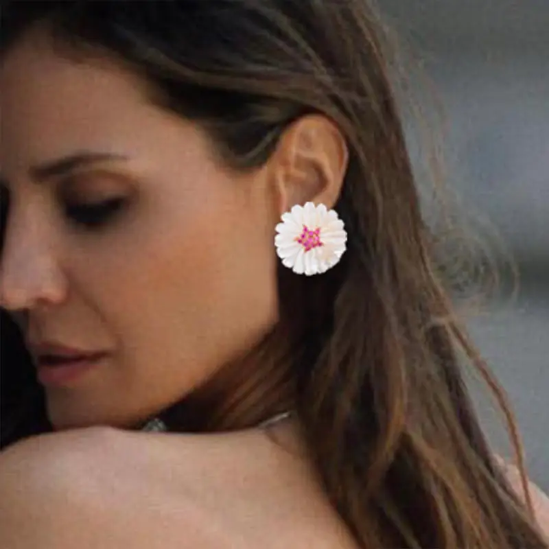 GODKI 31 мм элегантный корпус звезда цветок мода кубического циркония женское платье обручение вечерние серьги для невесты ювелирные изделия