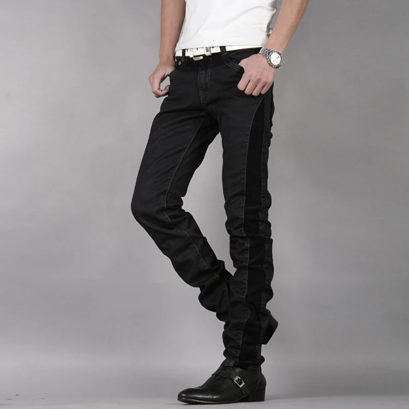 Winter Mens Jeans Thicken Warm Male Fleece Denim Pants Cotton Black Long Pants Trousers Patchwork Jeans Men Clothes 2018