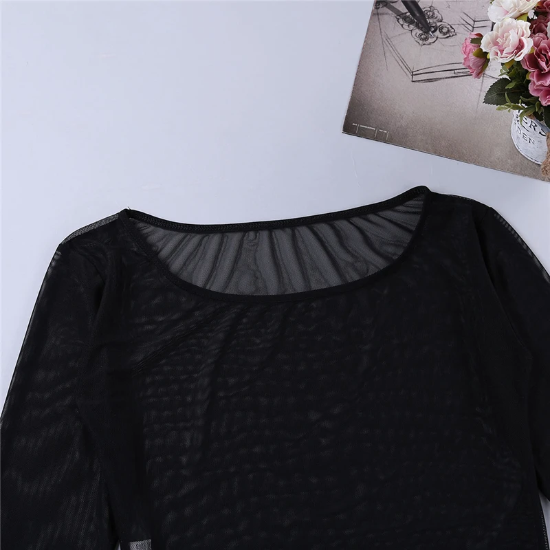 Sexy Men's Shapers One-Piece See Through Mesh Sheer Long Sleeve Scoop Neck High Cut Jumpsuit Bodysuit Lingerie for men Sexy Men's Shapers One-Piece See Through Mesh Sheer Long Sleeve Scoop Neck High Cut Jumpsuit Bodysuit Lingerie for men