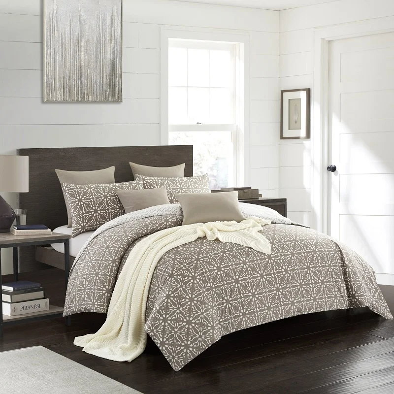 

Future Life European And American Style Bedding Set Stripe printed 2/3Pcs Plain Colour Stripe Duvet Cover