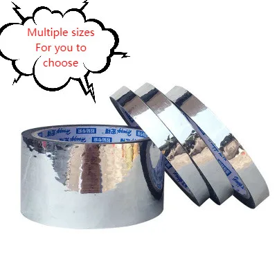 

1.2cm*25M Laser Silver Tape Bright Face Handmade Diy Tape Gift Decorative Packaging Flat Silver Tape Waterproof and Moistureproo