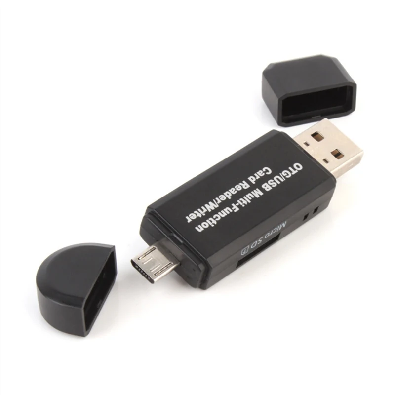 Картридер GAOMUYUE USB2.0 для MicroSD в кардридере s usb 2,0 для SD/TF карт на ПК и Loptop и телефоне low3 - Цвет: USB2.0-Black