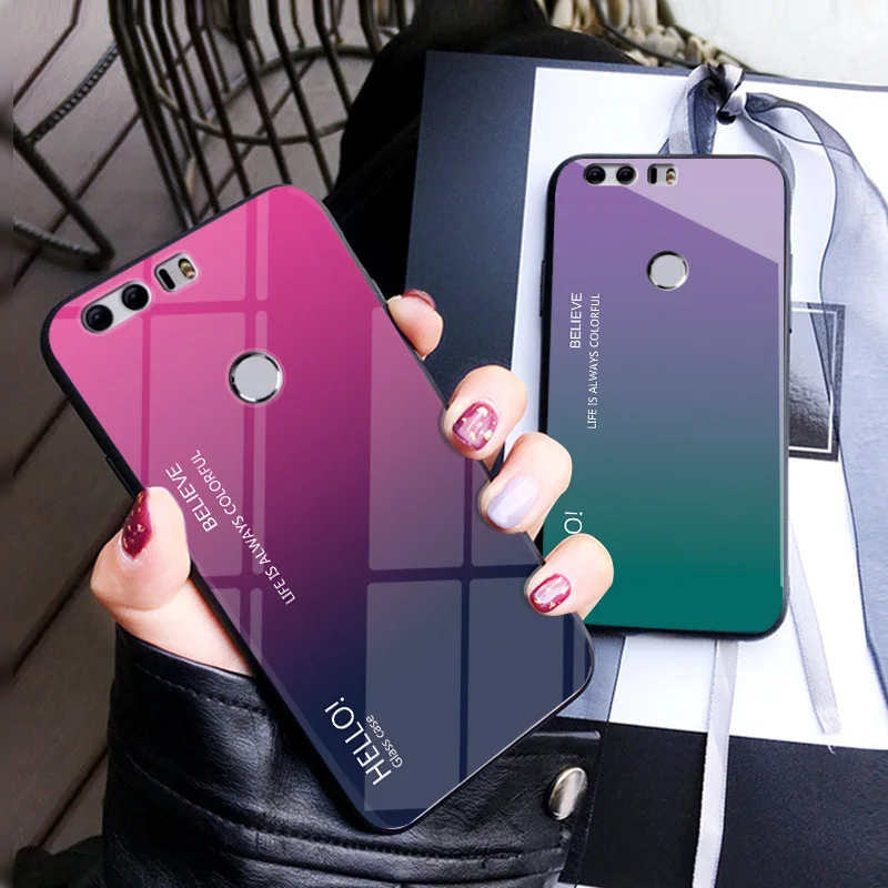 Чехол для телефона градиентная закаленная задняя крышка Xiaomi 8 9 5x 6x Max Mix 2 2s 3 Redmi 6Pro