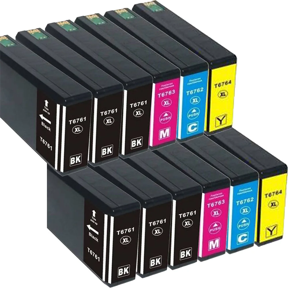 12 упаковок чернильных картриджей совместимых с Epson 676 T676XL WorkForce WP-4520 4530 4533 4540 4590 4010