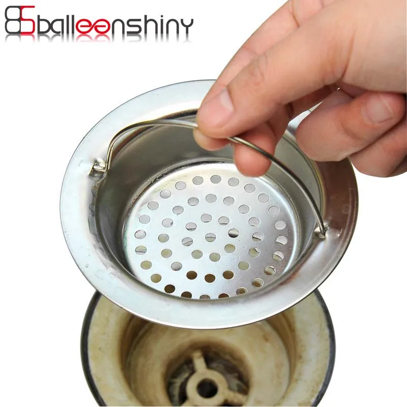 BalleenShiny Stainless Steel Sink Strainer Shower Floor Bathroom