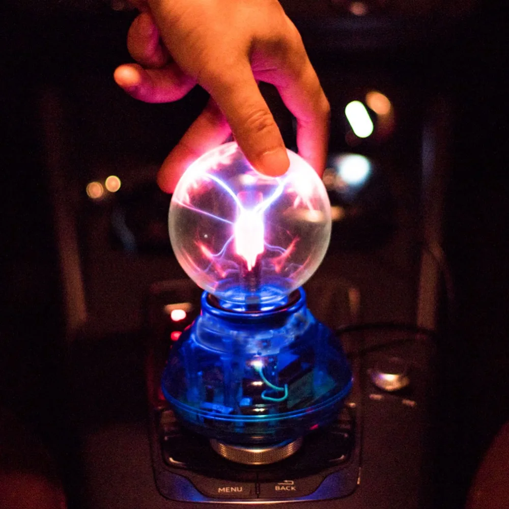 

Car Colorful Music Sound Control LED USB Plasma Ball Electrostatic Lamp Decoration Atmosphere DJ Lights Party Magic 6 W Lighting