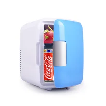 12V 220V Dual-Use 4L Home Car Use Refrigerators Ultra Quiet Low Noise Car Mini Refrigerators Freezer Cooling Heating Box Fridge