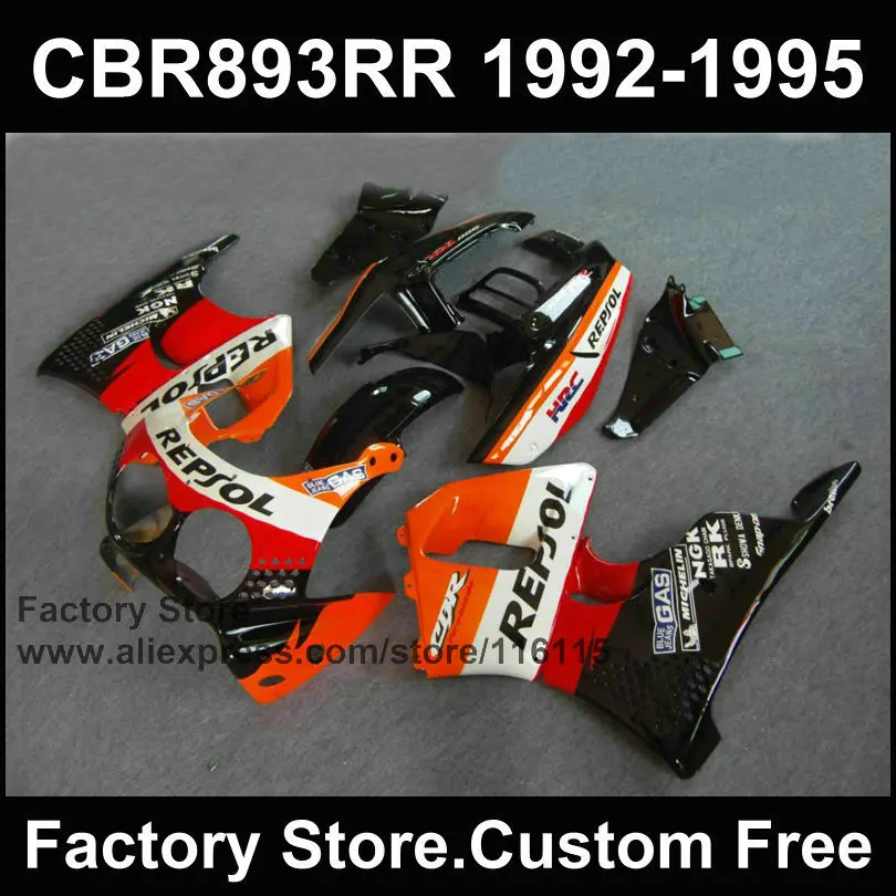 Из АБС пластика для мотоцикла обтекатель Набор HONDA CBR900RR 1992 1993 1994 1995 CBR 893RR 92 93 94 95 893