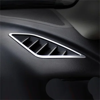 

2PCS Interior Air Outlet Decoration Protection ABS Chrome Fit For Volkswagen VW 2010 2011 2012 2013 2014 2015 Tiguan Accessories