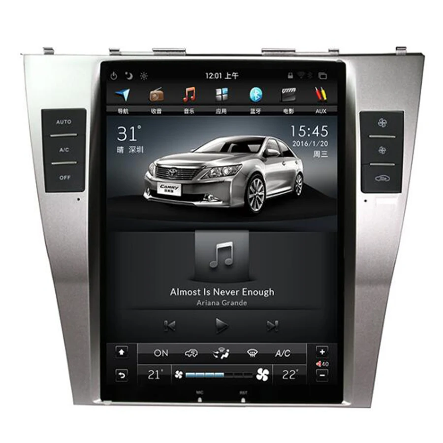 10,4 дюймов вертикальный Tesla стиль Android 7,1 автомобильный DVD gps плеер NAVI для Toyota Camry Aurion Daihatsu Altis 2007 2008 2009 2010 2011