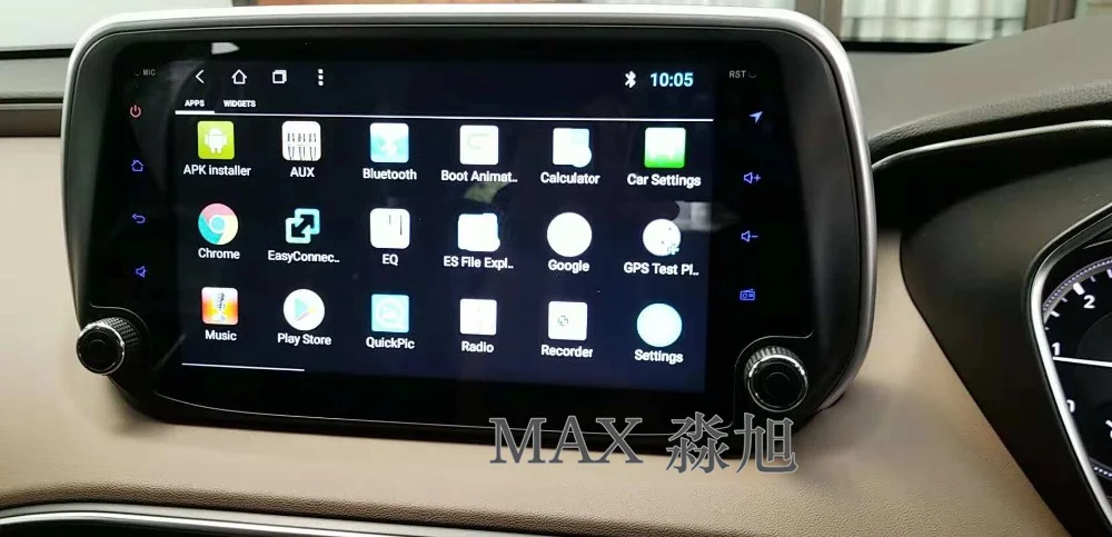 Sale MAX Android 8.1 Car DVD Player for Hyundai Santa Fe 2018 Car Radio RDS SWC GPS Navigation System Free Maps Bluetooth Call/Music 0