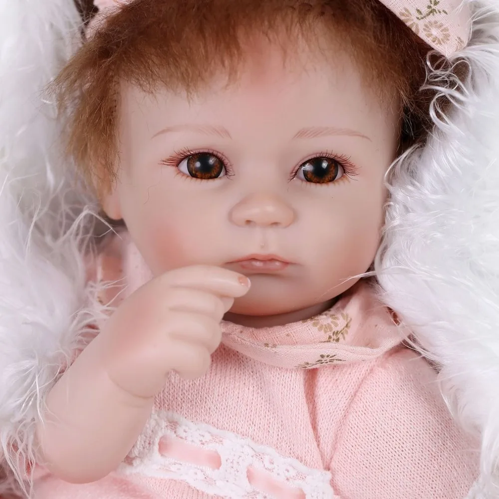 

43cm babydoll Princess bebe Reborn Baby Doll Toys Soft Realistic Lifelike Newborn Playmate Play House Toys Safety Gift For Girls