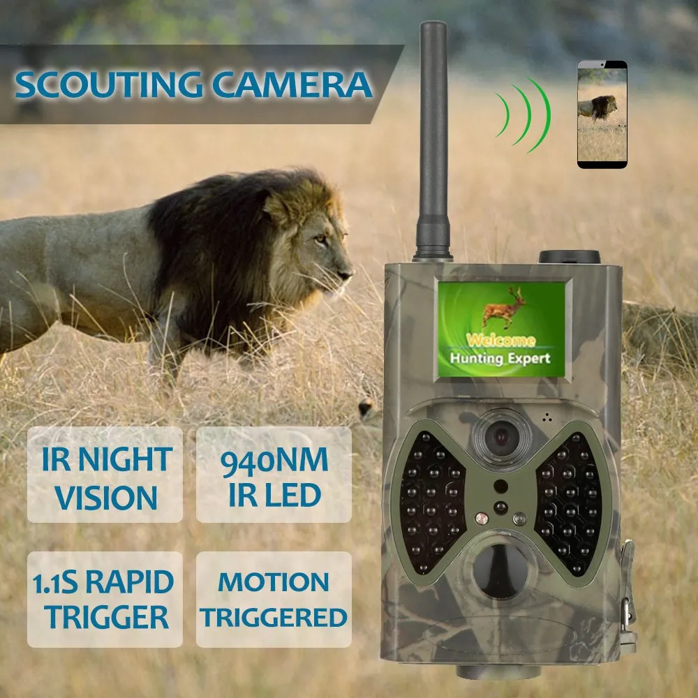 

Home Security Trail Camera HC300M Trap Photo MMS GSM GPRS Email SMTP Wildlife Trail Camera Thermal Surveillance Camera HC-300M