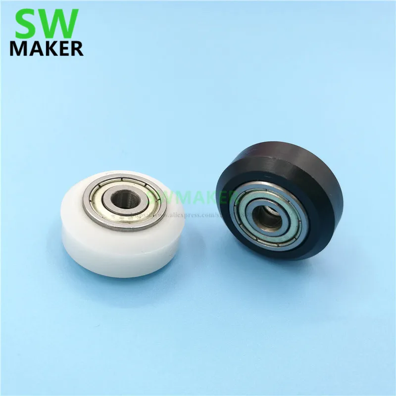 SWMAKER OX CNC 3D принтер partsDIY двойные V колеса Твердые Delrin колеса-V слот алюминиевый