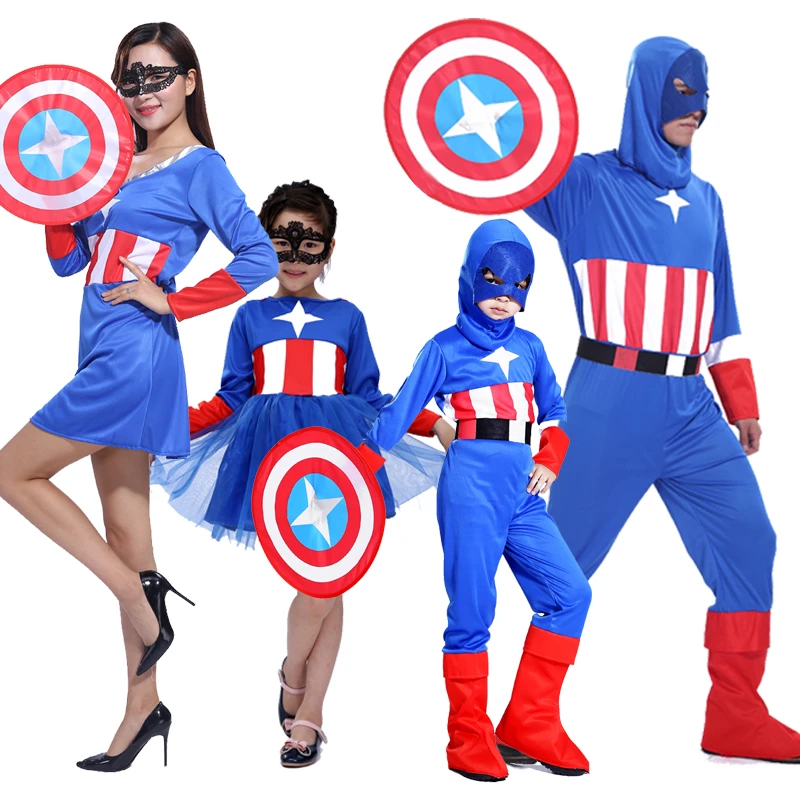 Envío Gratis, ropa barata para niños, ropa de Capitán América mascarada de  Halloween, ropa, disfraces de paternidad, cosplay|costume cosplay|captain  america cosplaycosplay america - AliExpress