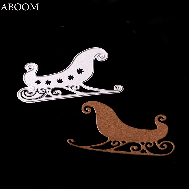 Новые Мультяшные Рождественские сани ABOOM вырубные штампы для скрапбукинга