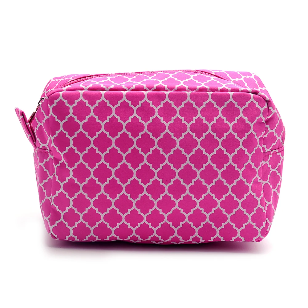 quaterfoil cosmetic bag