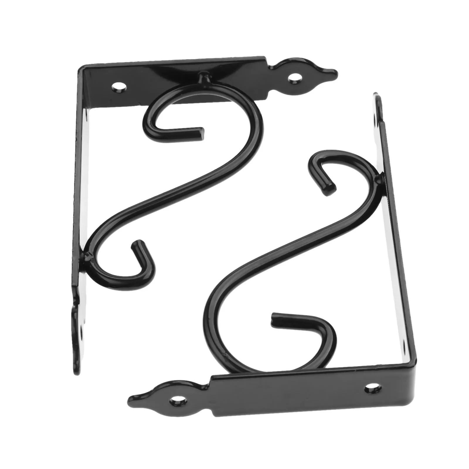 Dreld 2pcs Stainless Steel Wall Mounting Triangle Table Shelf