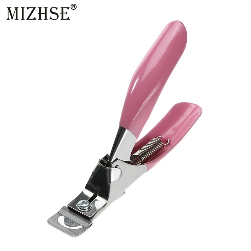 

MIZHSE Nail Art Clipper Cutter UV Gel False Nail Tips Edge Cutters Stainless Steel U One Word Clippers Manicure Tool