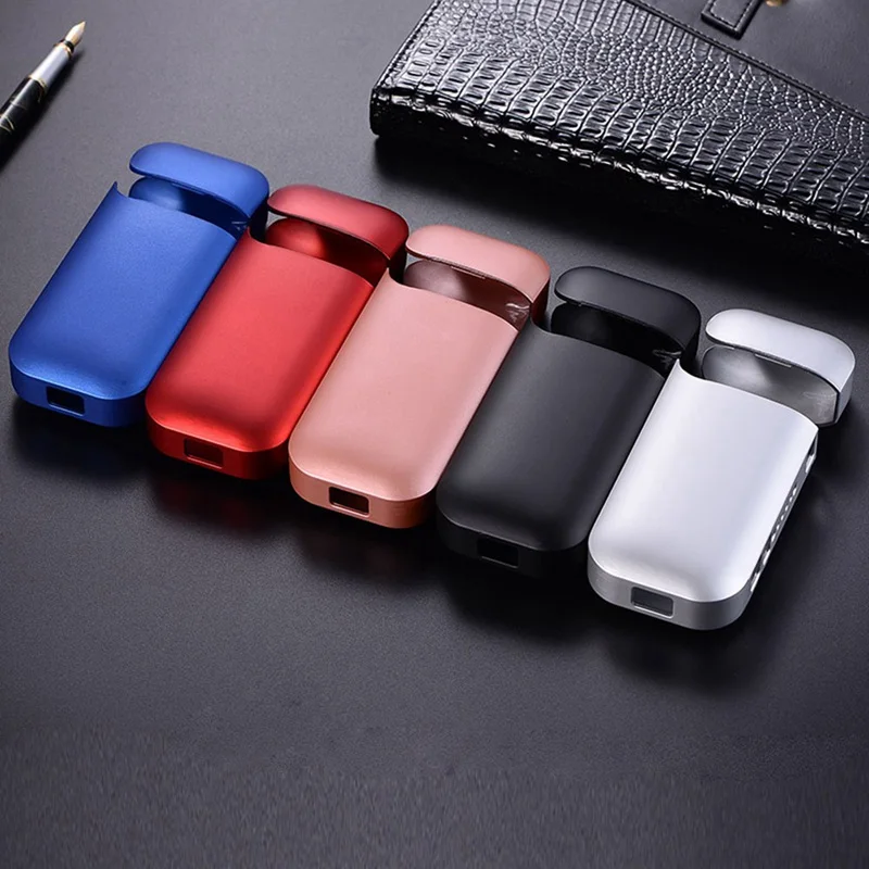 

Fashion Black Red Silver Mental Case Full Protective Case For IQOS 2.4 Plus II III Electronic Cigarette