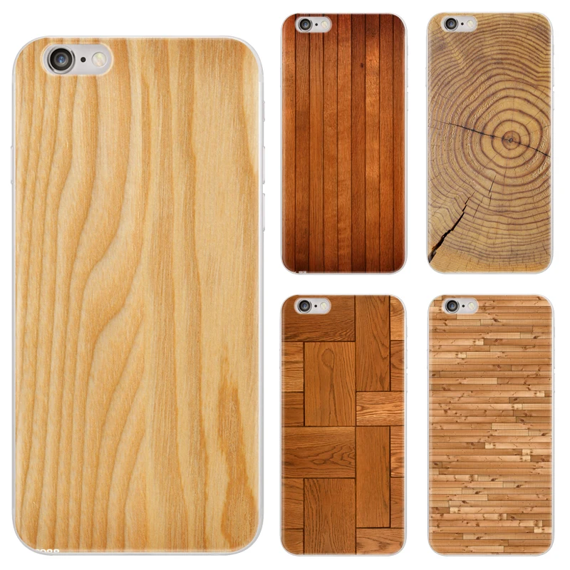 Newest Wood Grain Design For iPhone 5 5s 6 6s Plus TPU Soft Phone Case | Мобильные телефоны и аксессуары