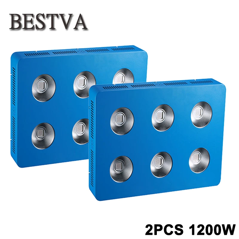 

2PCS Full Spectrum COB LED Grow Light for Indoor Plant Vegetative Flowering, 1200W plant led grow light COB for hydroponics