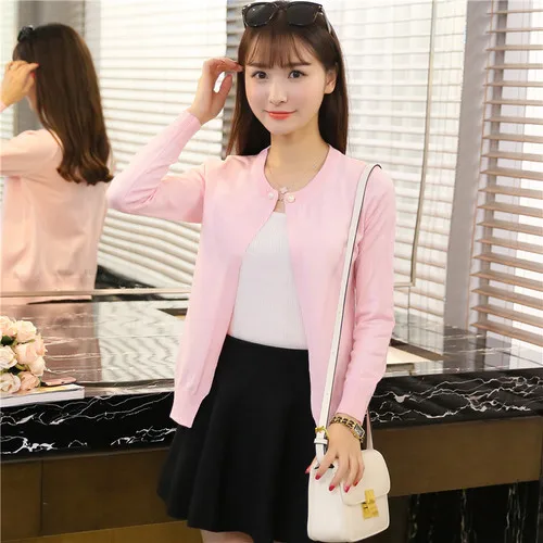 ^Cheap J60067 Summer Office Lady Cardigans Crochet Knitted Tops Cardigans