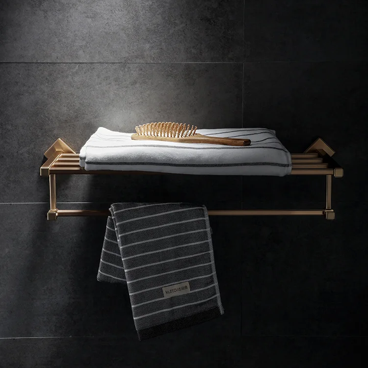 AUSWIND набор оборудования для ванной комнаты настенный вешалка для полотенец Золотой Матовый держатель для бумажных полотенец медные