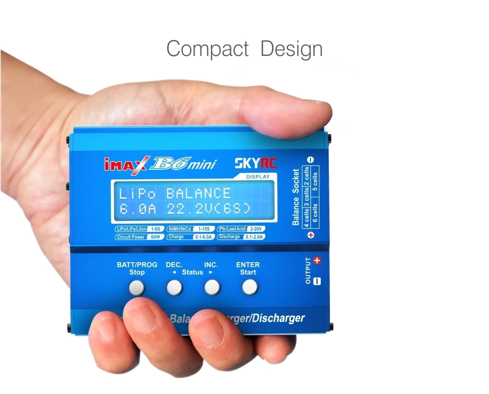 

SKYRC IMAX B6 mini 60W Balance Charger Discharger for RC Helicopter nimh nicd Aircraft Intelligent Battery Charger