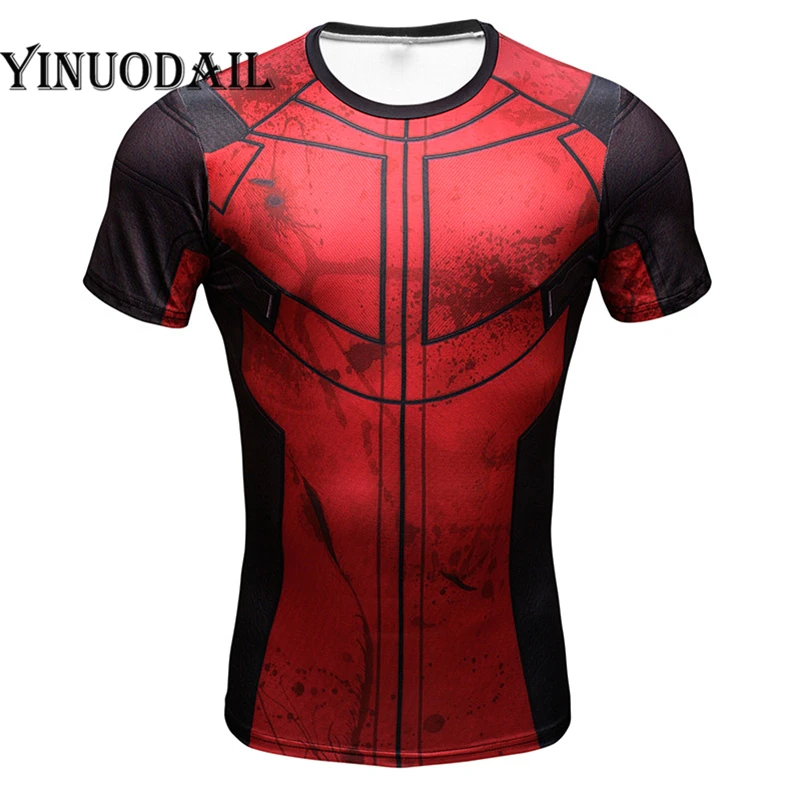 

2019 T Shirt Men Unisex Spider_man Printed T-shirt Fitness t shirt homme Flash Man Casual Heroes Short Shirt 3D Cosplay tshirt