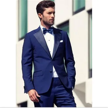 

2020 High Quality Mens Dinner Party Prom Suits Groom Tuxedos Groomsmen Wedding Blazer Brand-clothing(Jacket+Pants)