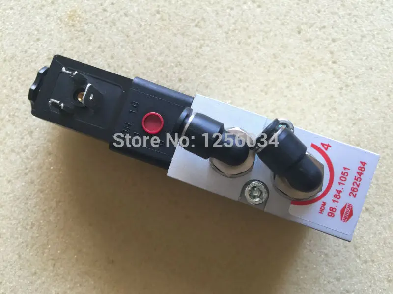 2 pieces 98.184.1051 solenoid valve for heidelberg CD102 machine, heidelberg valve 98.184.1051/02, 2625484 2 pieces 98.184.1051 solenoid valve for heidelberg CD102 machine, heidelberg valve 98.184.1051/02, 2625484