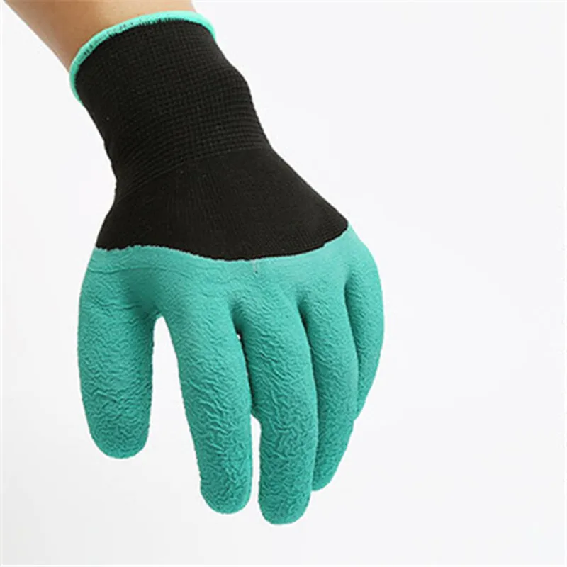 1 пара, универсальные дышащие однотонные садовые бытовые перчатки, водонепроницаемые Нескользящие пляжные защитные перчатки для копки
