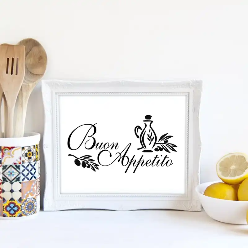 La Cucina Italian Kitchen Quotes Canvas Art Prints Modern