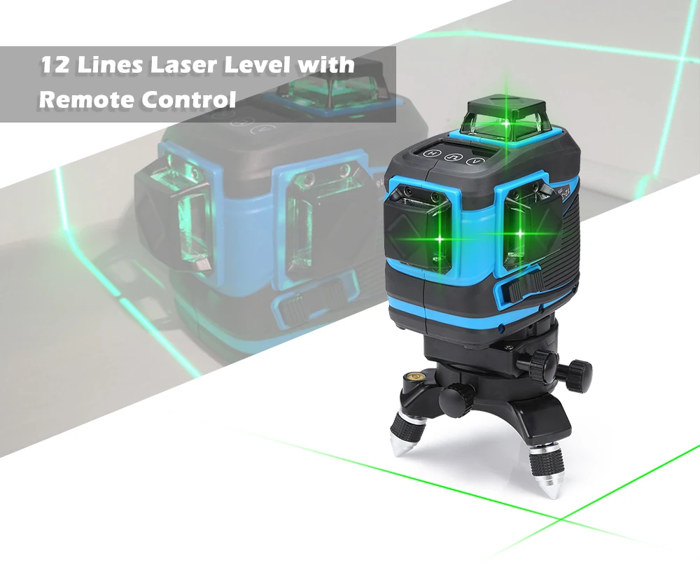 3D 12 линий зеленый лазерный луч 360 градусов вращающаяся стена мульти поперечная линия Авто самонивелирующийся лазерный измеритель уровня инструмент машина