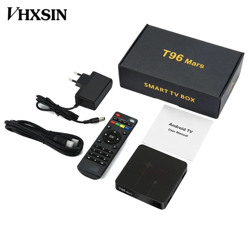 Vhxsin 20 шт./лот T96 Mars Android 7.1.2 ТВ BOX Amlogic S905W 1 ГБ 8 2 2G/16G 4 ГГц K HD|ТВ-приставки и