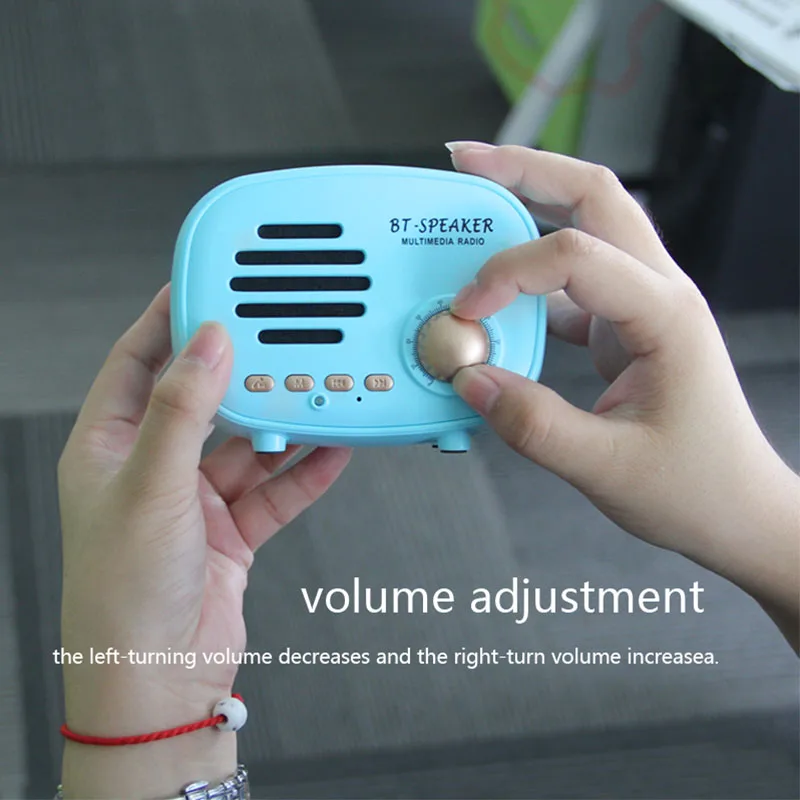 Q108 bluetooth динамик s Портативный Винтаж мини Динамик fm радио музыка стереомузыка