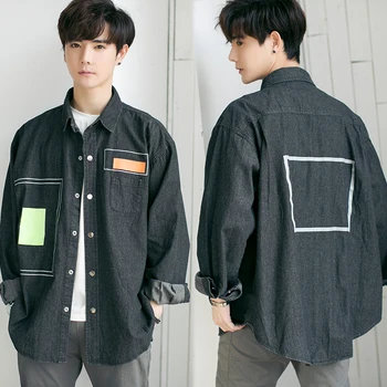 

The new printed shirt loose 2020 men