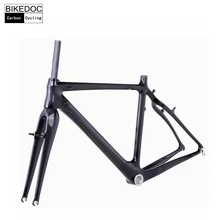 BIKEDOC Carbon Frames High Quality Carbon Cyclocross Frame 700C Light Weight Full Carbon Bike Frames