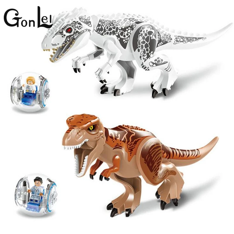 GonLeI 2pcs/lot LELE 79151 Dinosaur world Tyrannosaurs Rex Building Blocks baby Toys Lepin baby-building-blocks